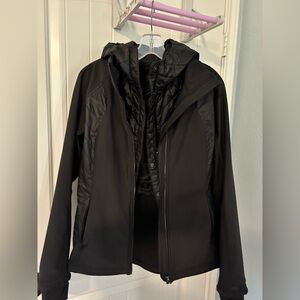 Lululemon 2 piece jacket with removable vest sz8, black